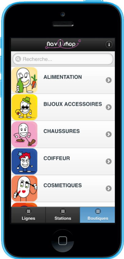 Boutiques du métro Parisien